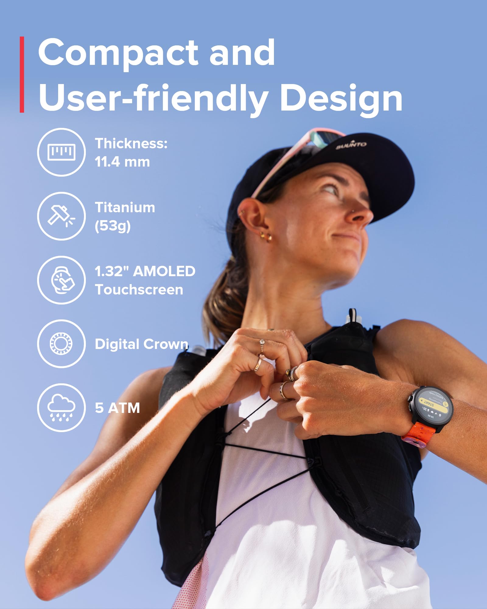 Foto 2 | Reloj Deportivo Gps Suunto Race S Con Pantalla Táctil Amoled De Alta Resolución - Venta Internacional.