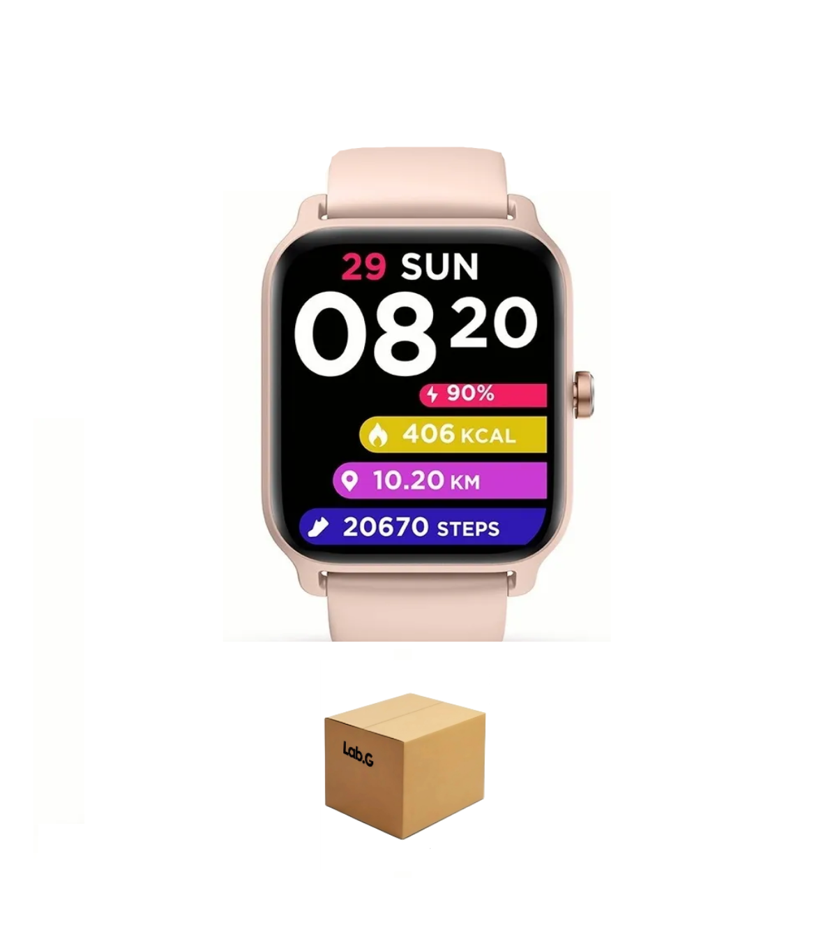 Foto 2 pulgar | Smartwatch 1.8'' Reloj Inteligente Bluetooth Lab.g Rosa