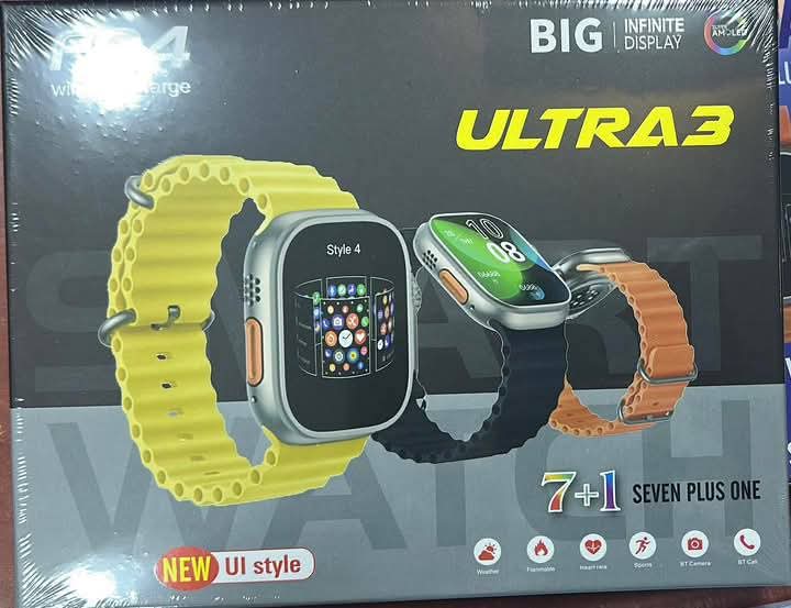 Foto 4 pulgar | Kit Smartwatch F04 Ultra3 Con 7 Correas De Regalo Con Monitoreo Fitness y notificaciones.