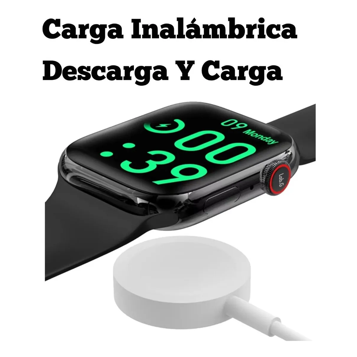 Foto 5 pulgar | Reloj Inteligente Para Hombre Lab.g Negro