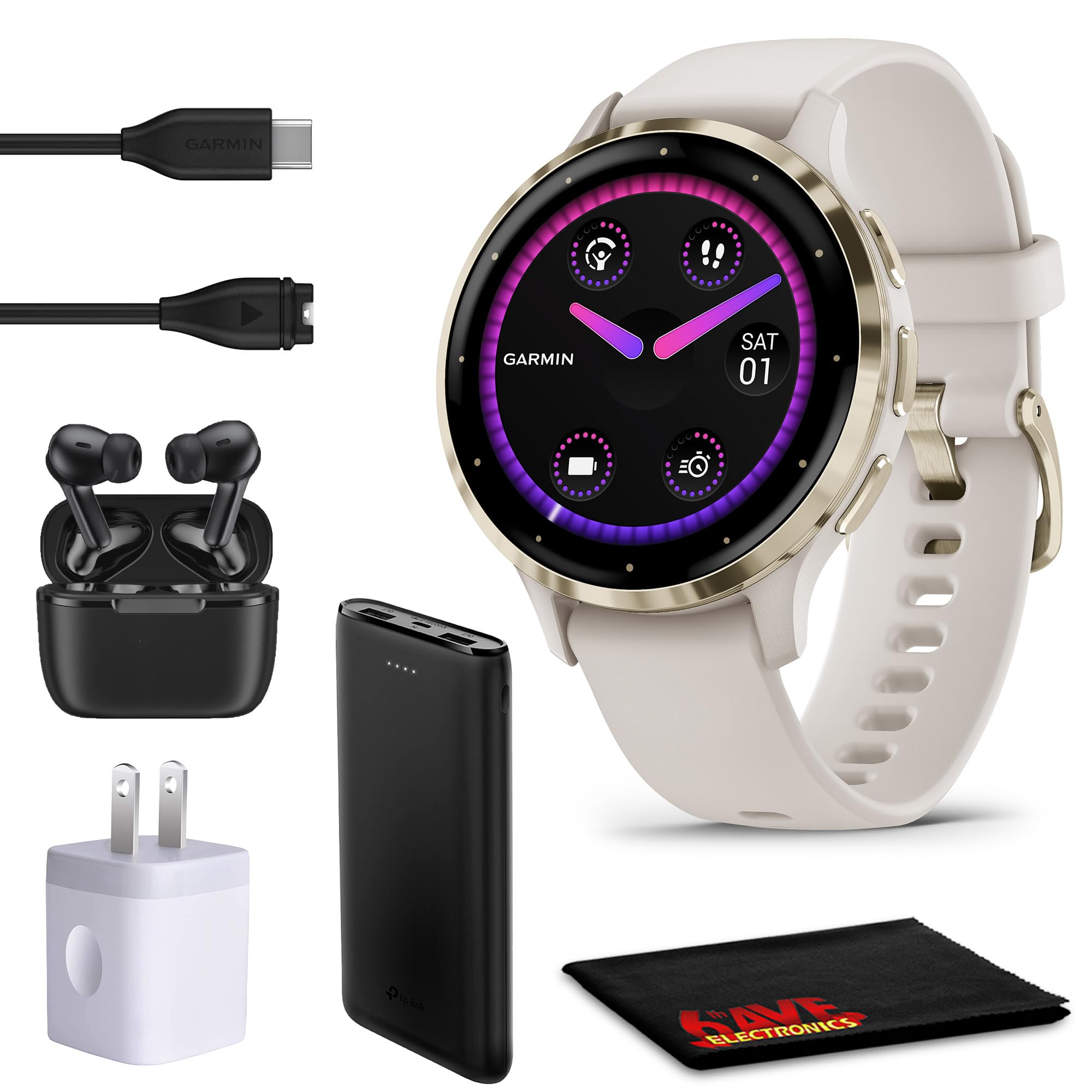 Foto 2 pulgar | Reloj Inteligente Garmin Venu 3s Fitness Tracker Soft Gold - Venta Internacional.