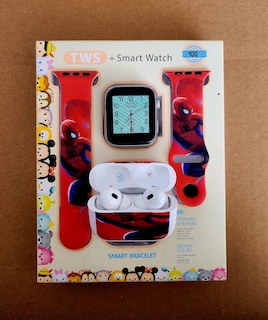Foto 3 | Combo Kids Smartwach Con Audifonos Bluetooth Diseño De Spider Man