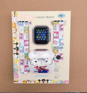 Foto 3 | Combo Kids Smartwach Con Audifonos Bluetooth Diseño De Mario Bros X Kitty