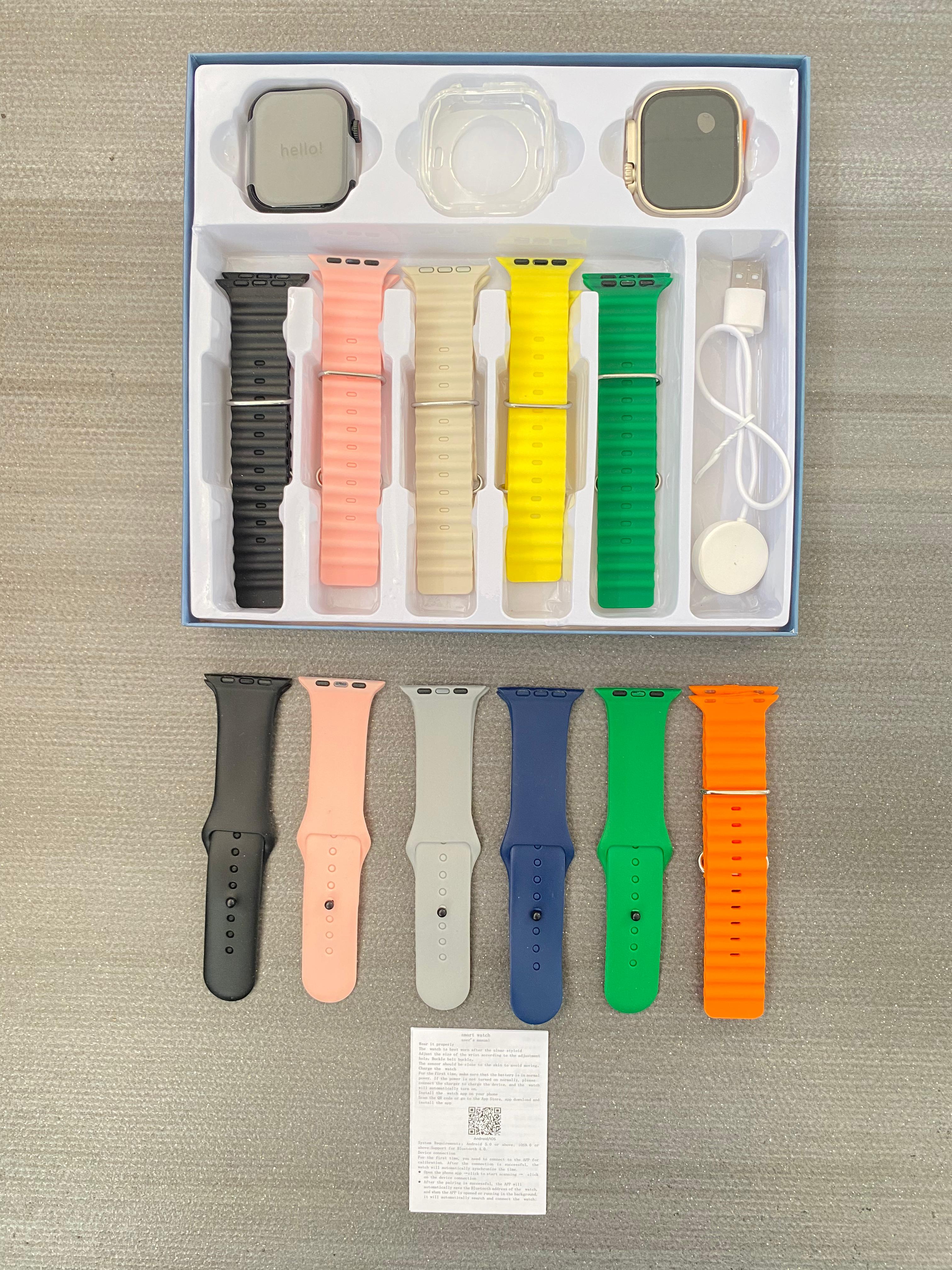Foto 4 pulgar | Set con 2 Smartwatch Y90 y 11 Correas Diferentes Multicolores