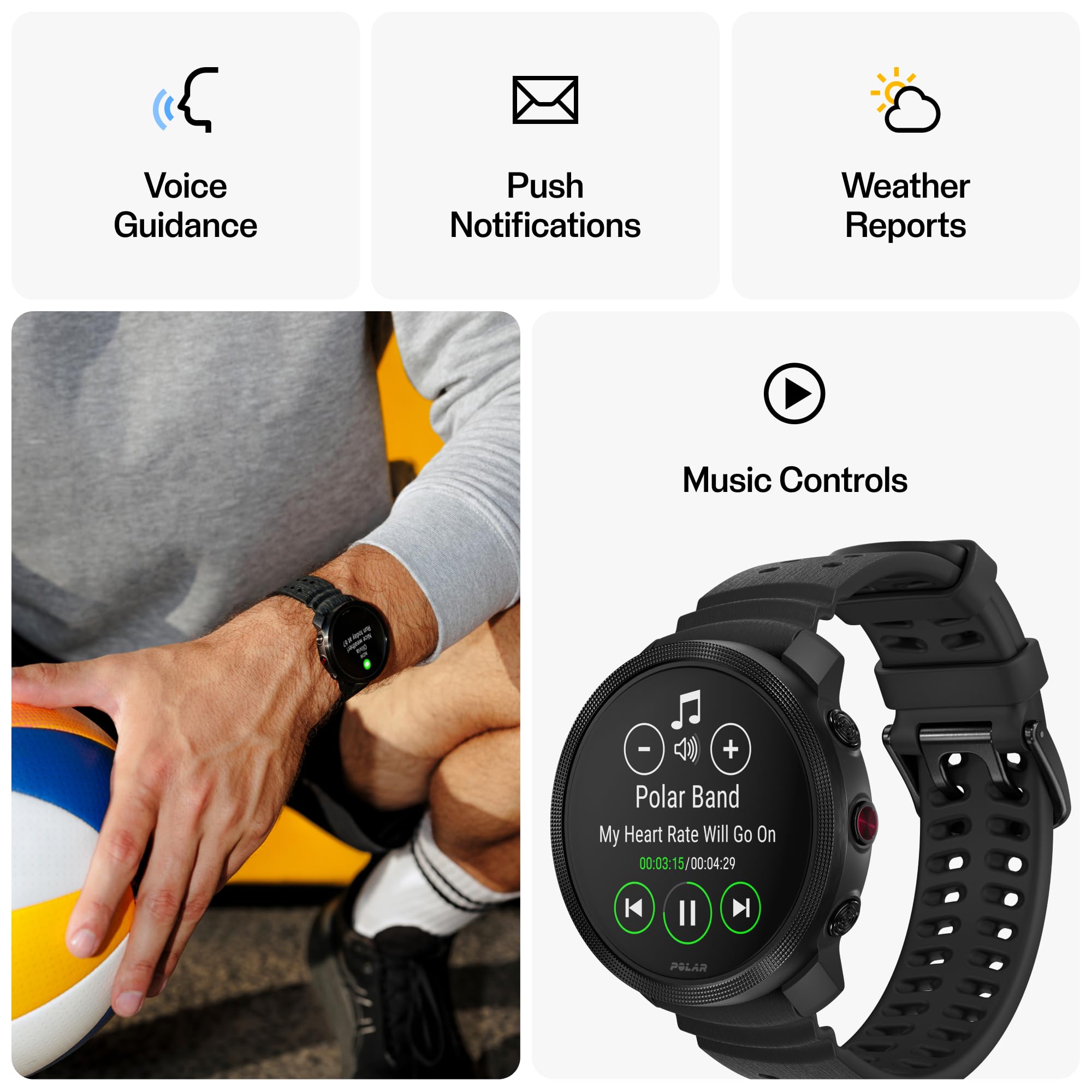 Foto 6 pulgar | Smartwatch Polar Vantage M3 Multi-sport Amoled Con Batería De 7 Días - Venta Internacional.