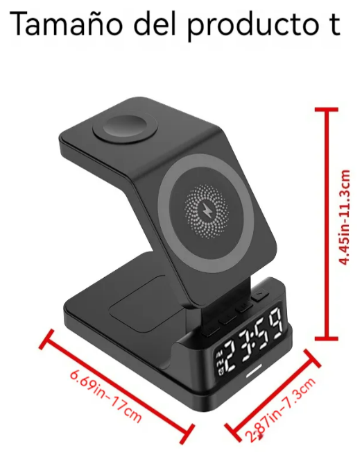 Foto 4 pulgar | Xtellar Estación De Carga Inteligente 4 En 1 Premium Para Apple Watch  Iphone Y Airpods En Blanco