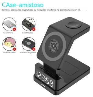 Foto 4 | Xtellar Estación De Carga Inteligente 4 En 1 Premium Para Apple Watch Iphone Y Airpods En Blanco