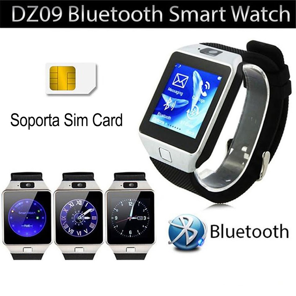 Foto 6 pulgar | Smartwatch Dz09 Cámara Bluetooth Sim Sd Plateado