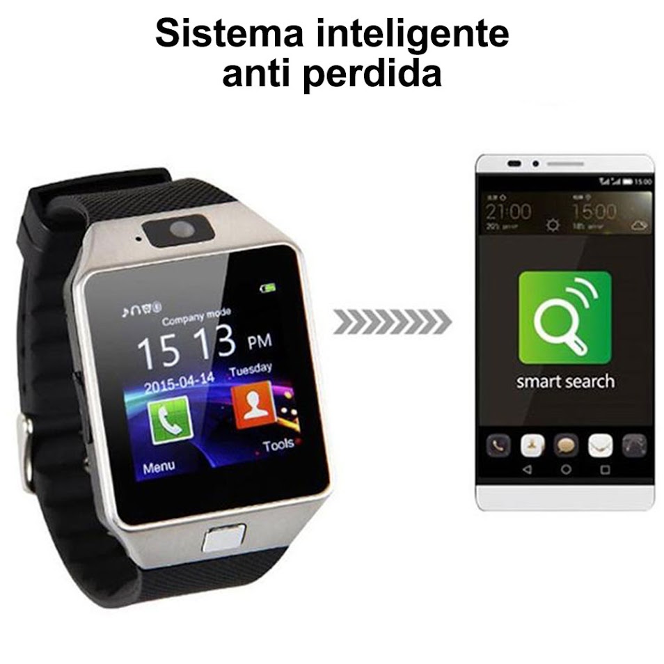 Foto 7 pulgar | Smartwatch Dz09 Cámara Bluetooth Sim Sd Plateado