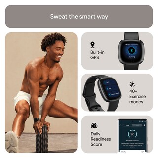 Foto 2 | Reloj Smartwatch Fitbit Versa 4 Negro-Venta Internacional