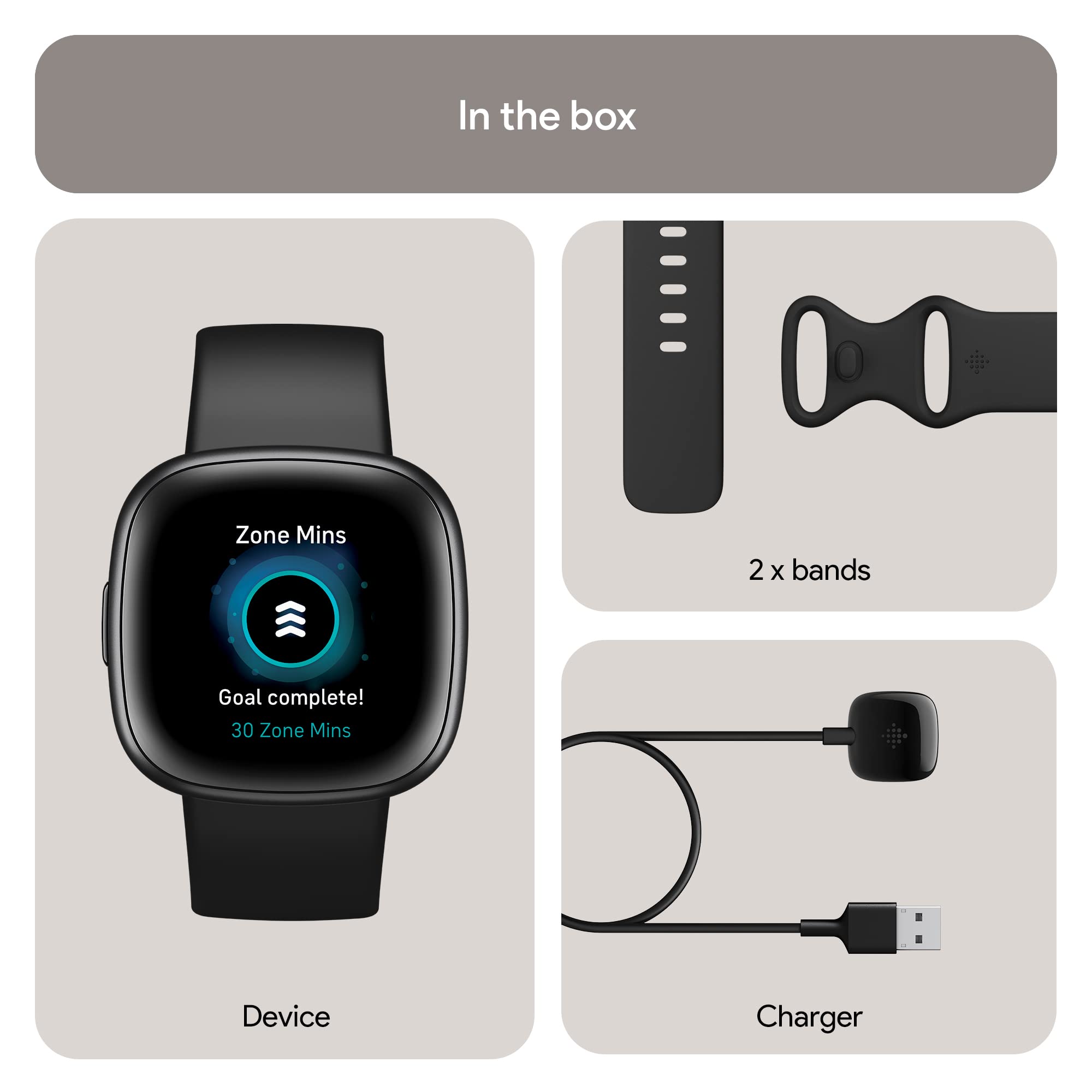 Foto 8 pulgar | Reloj Smartwatch Fitbit Versa 4 Negro-Venta Internacional