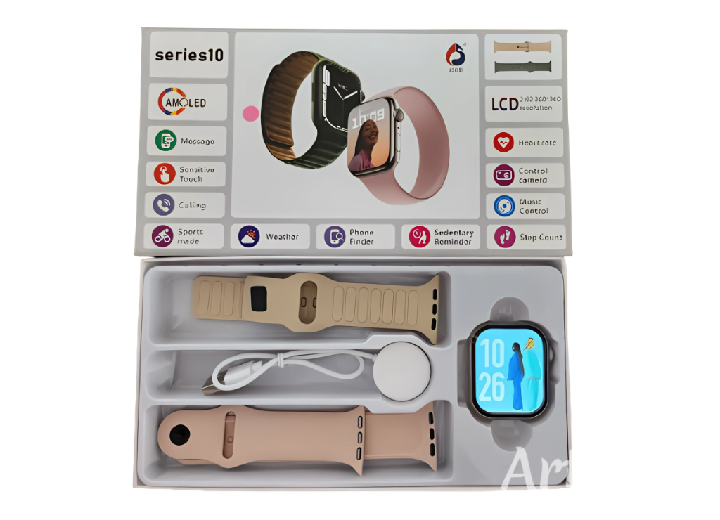 Foto 2 pulgar | Smartwatch Serie 10 Con 2 Correas Monitoreo Fitnes  Sueño Y Notificaciones