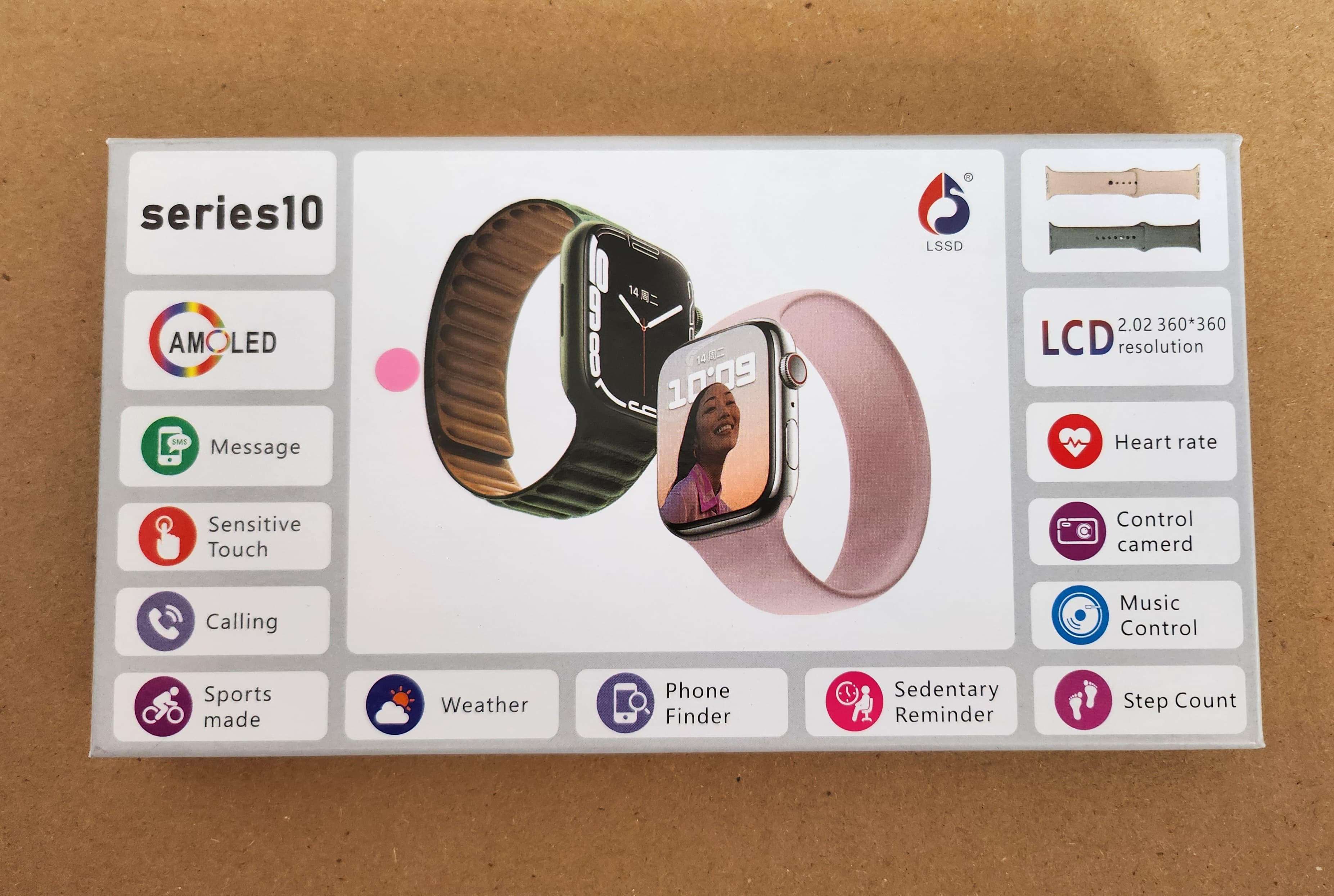 Foto 5 pulgar | Smartwatch Serie 10 Con 2 Correas Monitoreo Fitnes  Sueño Y Notificaciones