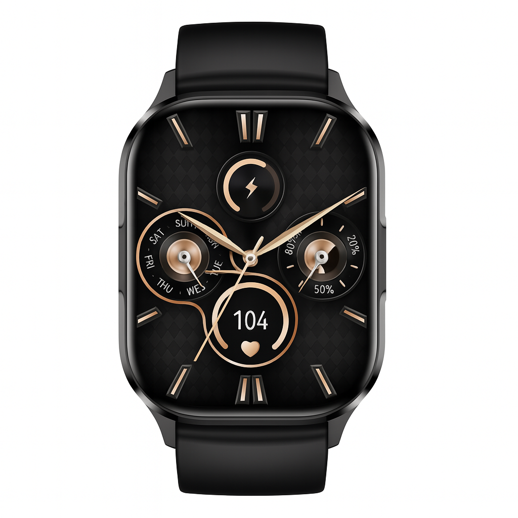 Foto 2 pulgar | Smartwatch Deportivo con Llamadas Bluetooth, Pantalla AMOLED Full Touch HD, Resistencia IP67, Sensor Óptico Unisex Negr