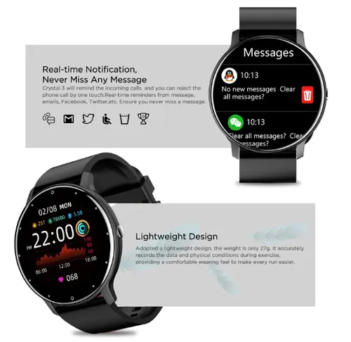 Foto 6 pulgar | Smartwatch ZI001 con Pantalla HD 2.01”, Llamadas Bluetooth, Monitoreo de Salud y Modos Deportivos