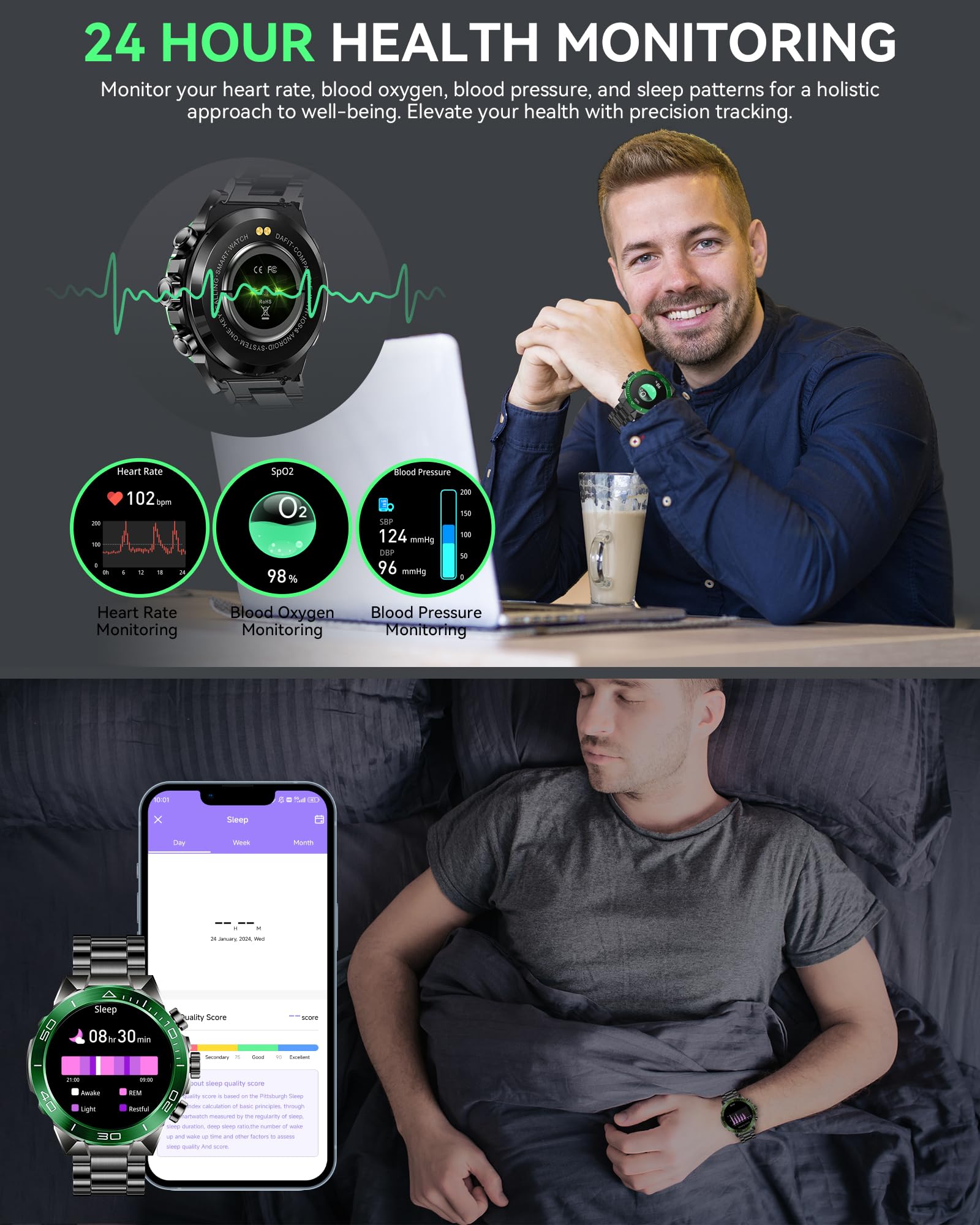 Foto 7 pulgar | Reloj Inteligente Souyie Luxury Con Pantalla Amoled De 1 43 Pulgadas Y Batería De 30 Días - Venta Internacional.