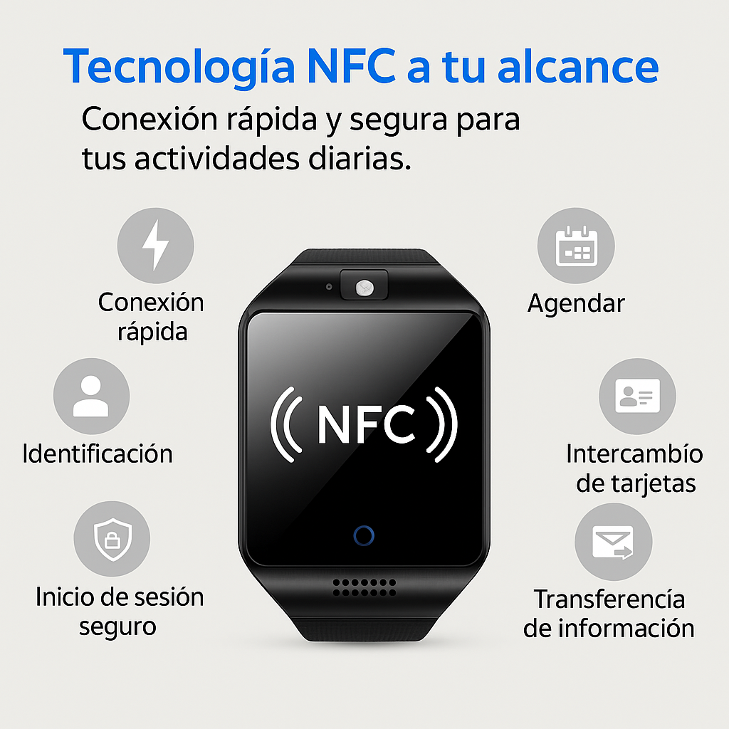 Foto 9 pulgar | Smartwatch Q18 Negro con Cámara, SIM y MicroSD, Llamadas Bluetooth y Funciones Deportivas