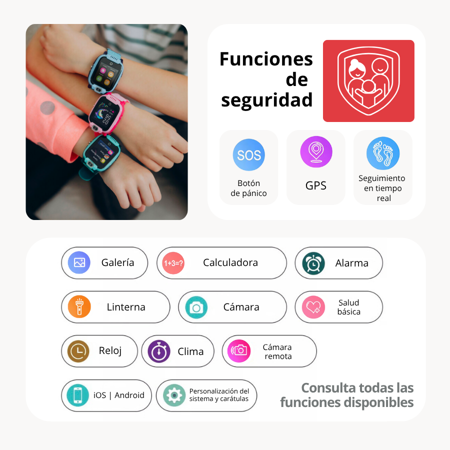 Foto 5 pulgar | Smartwatch Mobest 35 mm con GPS Azul