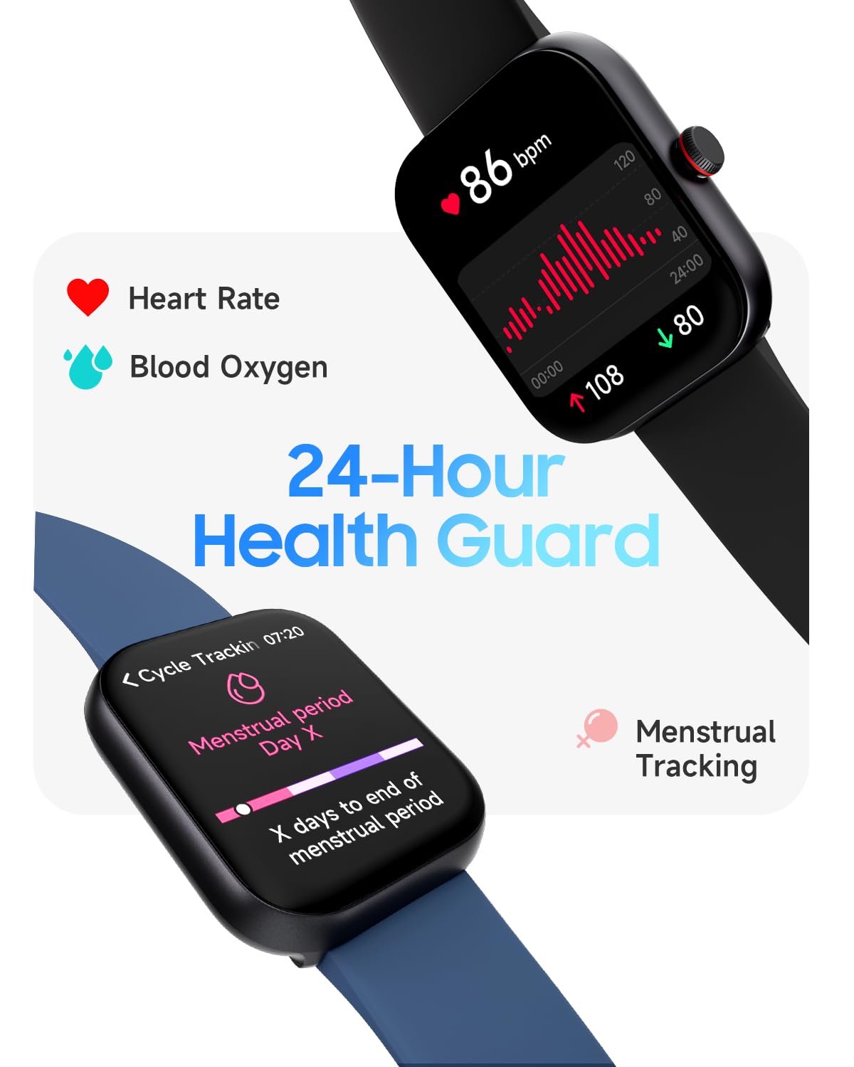 Foto 3 | Reloj Inteligente Toobur Alexa Con Pantalla Hd Integrada De 1 91''  Azul - Venta Internacional.