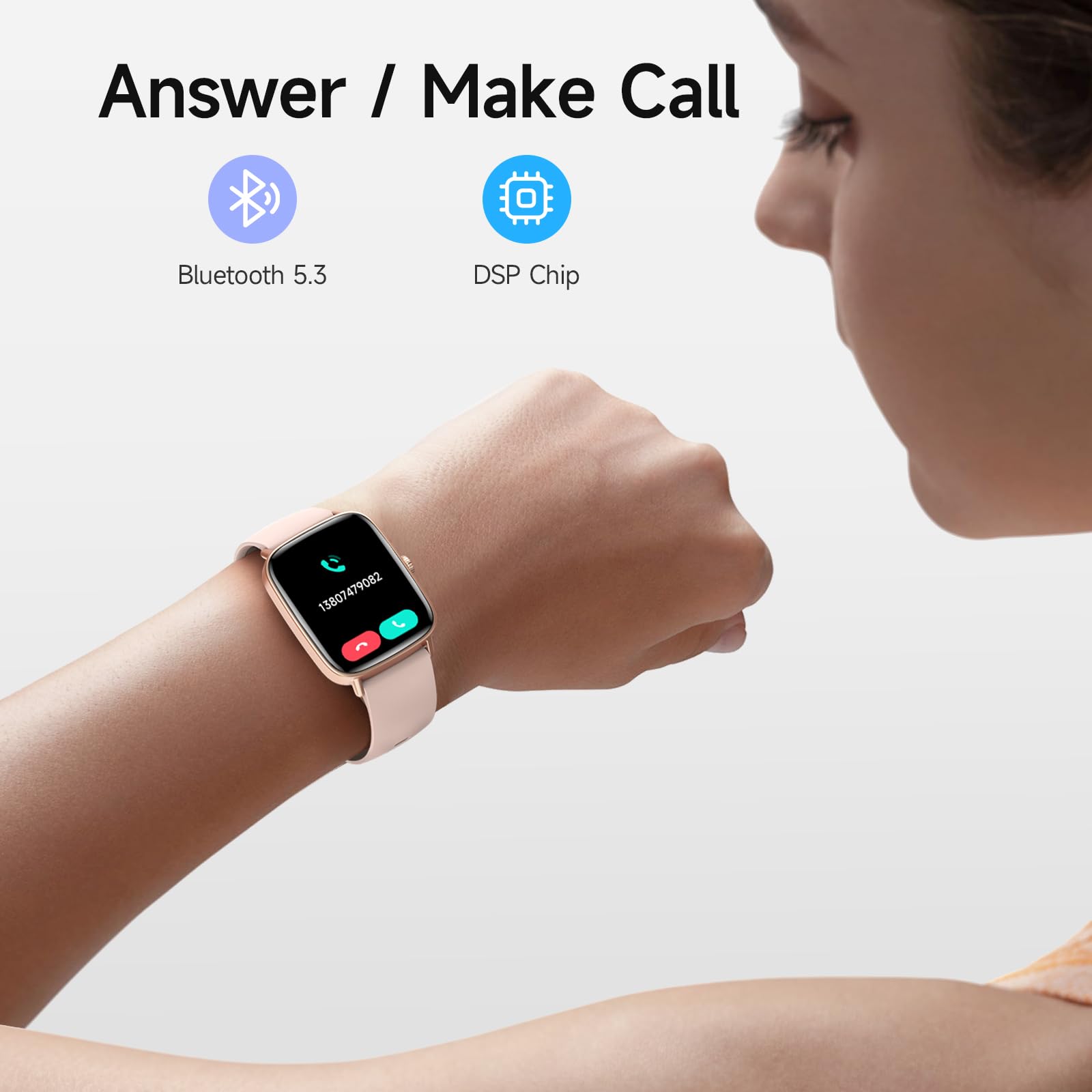 Foto 5 pulgar | Reloj Inteligente Aeac Hd De 1 85 Pulgadas Para Mujer  Rastreador De Actividad Física Ip68 - Venta Internacional.