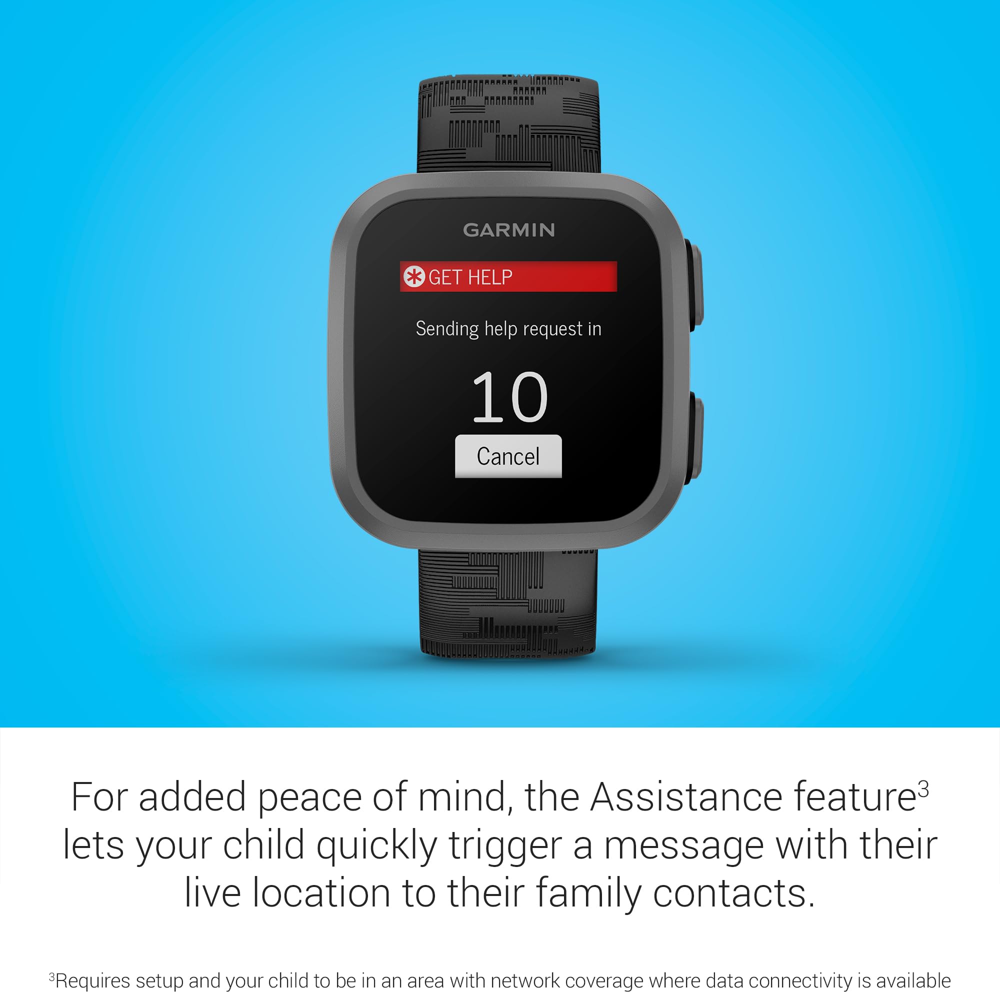 Foto 5 | Reloj Inteligente Garmin Bounce™ Para Niños  Texto Bidireccional  Voz  Camuflaje Negro - Venta Internacional.