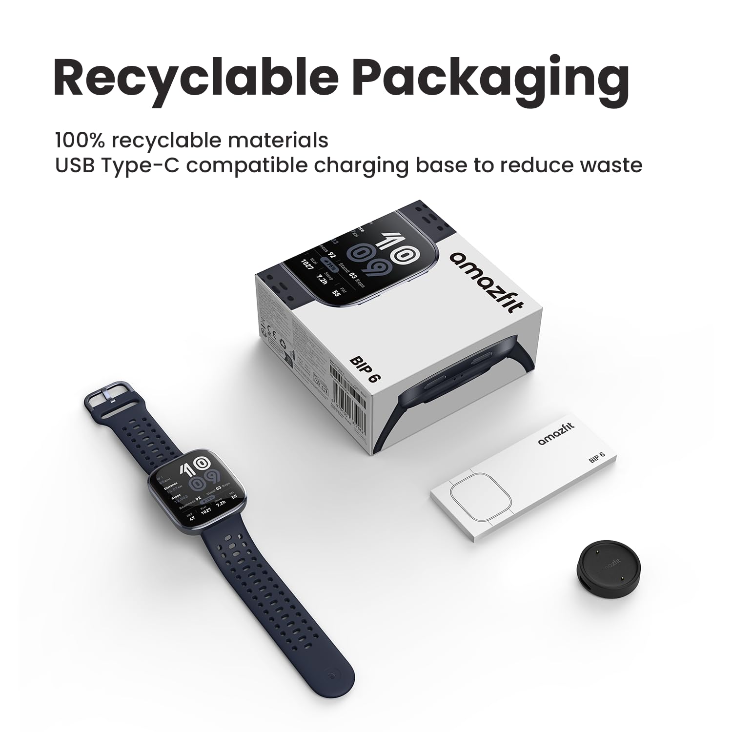 Foto 7 pulgar | Reloj Inteligente Amazfit Bip 6 46 Mm Amoled Con Batería De 14 Días  Rubor - Venta Internacional.