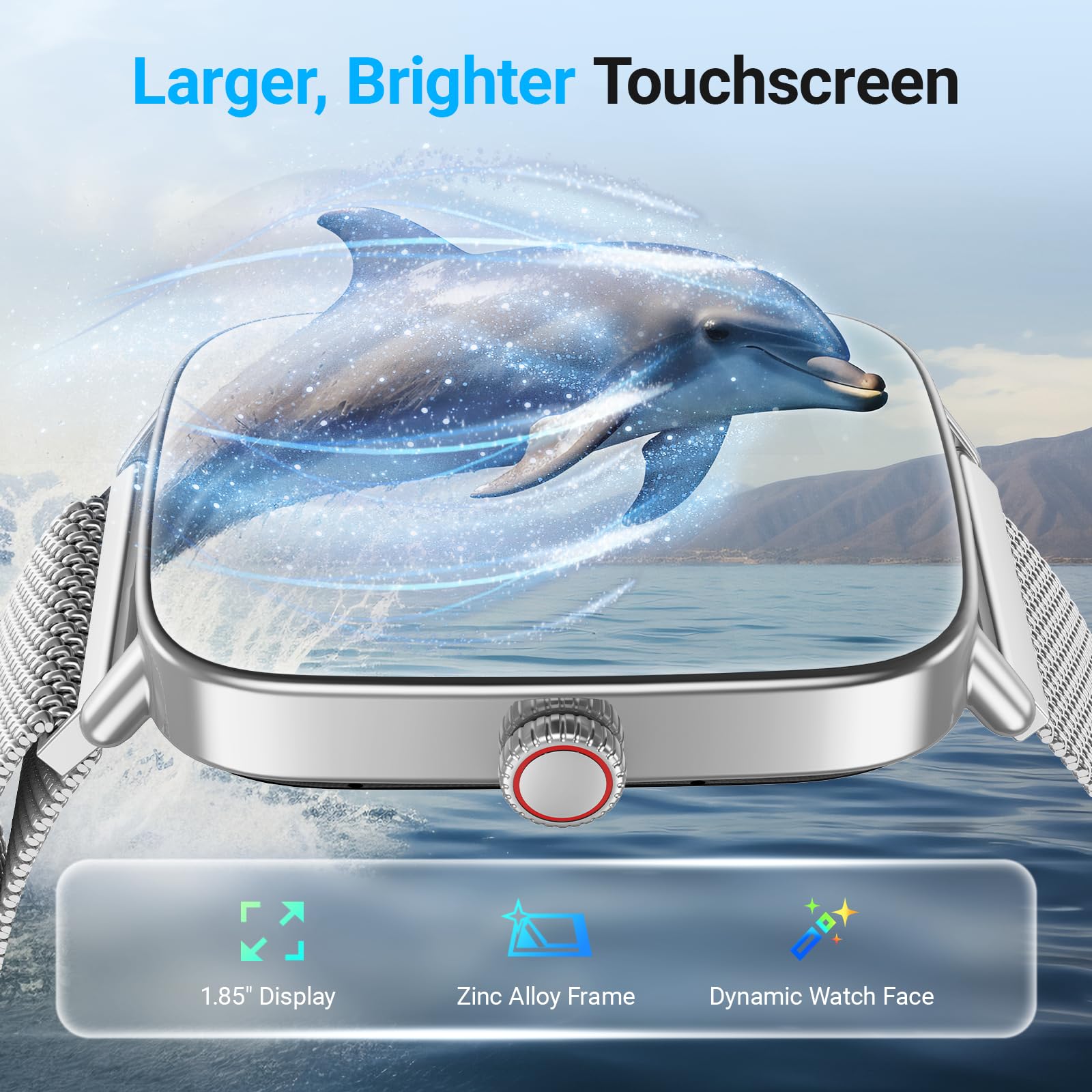 Foto 3 pulgar | Reloj Inteligente Fitpolo Idw28  1.85 Pulgadas  Pantalla Táctil Hd  Ip68  Android  Ios - Venta Internacional.