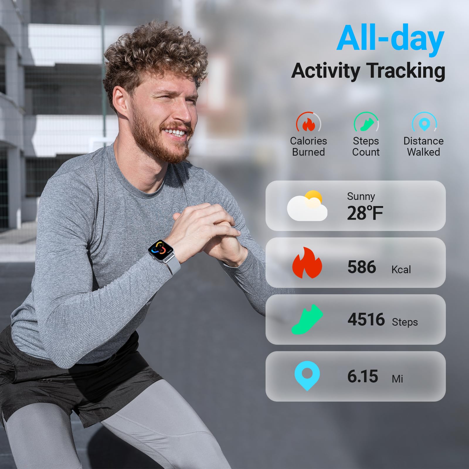 Foto 4 pulgar | Reloj Inteligente Fitpolo Idw28  1.85 Pulgadas  Pantalla Táctil Hd  Ip68  Android  Ios - Venta Internacional.