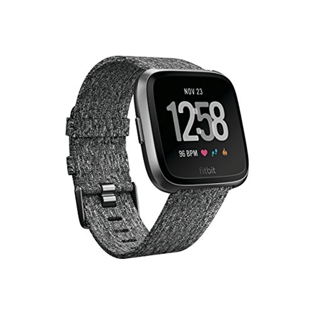 Foto 2 pulgar | Reloj Inteligente Fitbit Versa Edición Especial Tejido En Carbón - Venta Internacional.