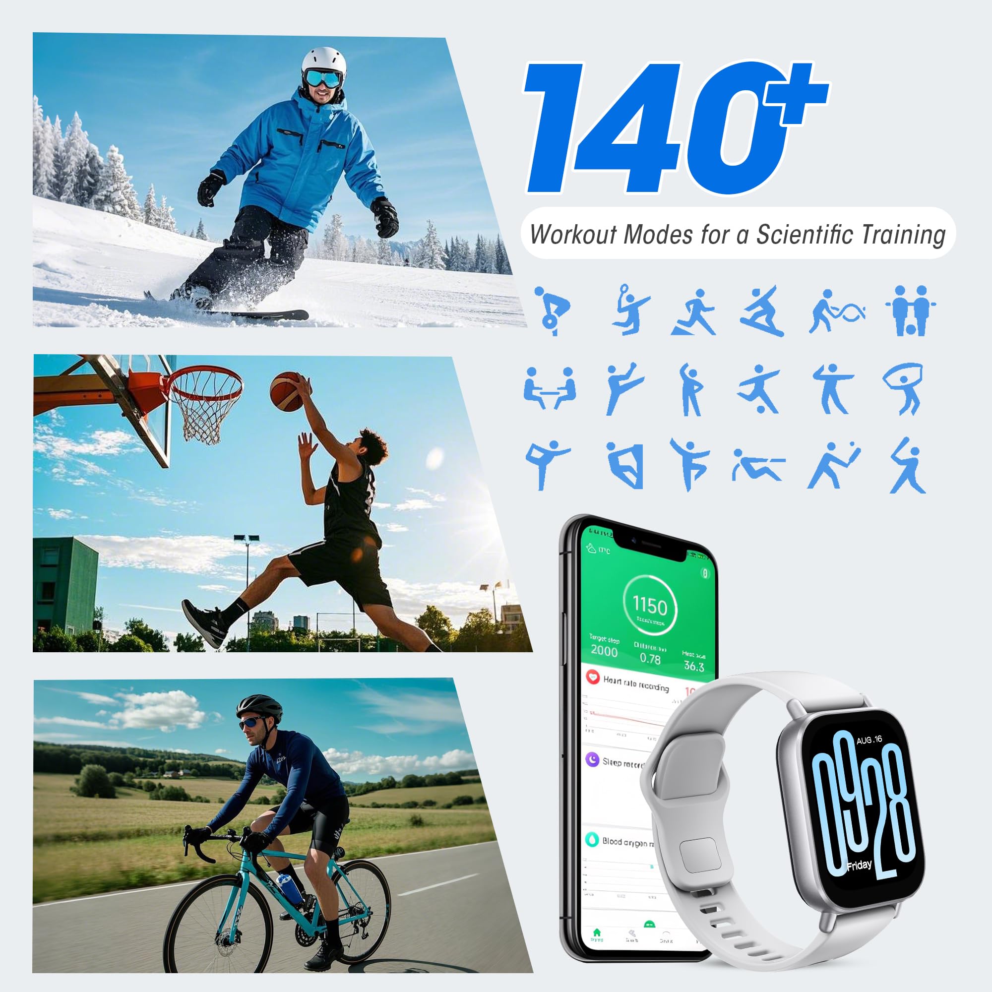 Foto 4 pulgar | Reloj Inteligente Xiaomi Redmi 5 Active Lcd 2'' 140 Modos Deportivos - Venta Internacional.