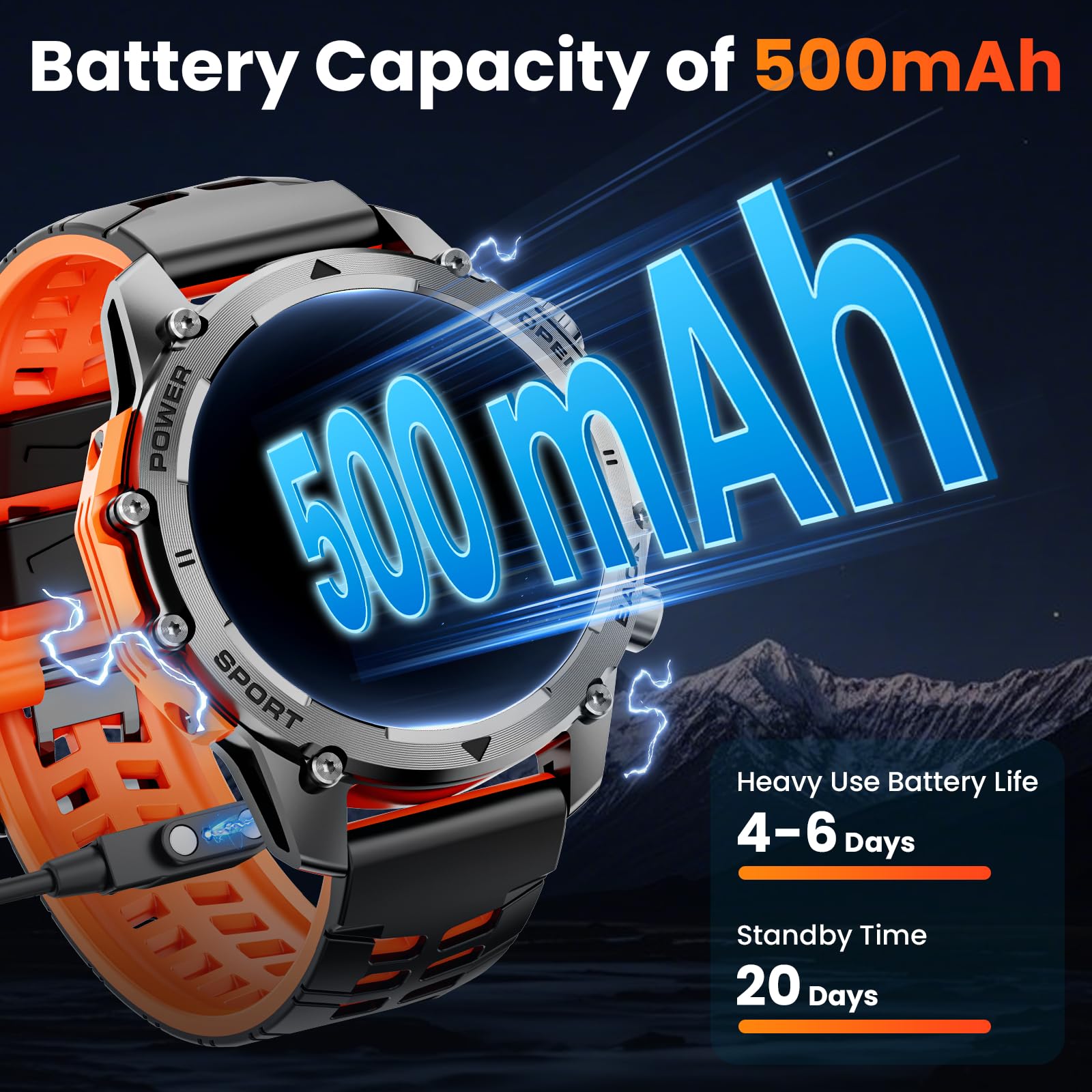 Foto 5 pulgar | Reloj Inteligente Hwagol Military De 1.52 Pulgadas Con Llamada/notificación Para Hombres - Venta Internacional.