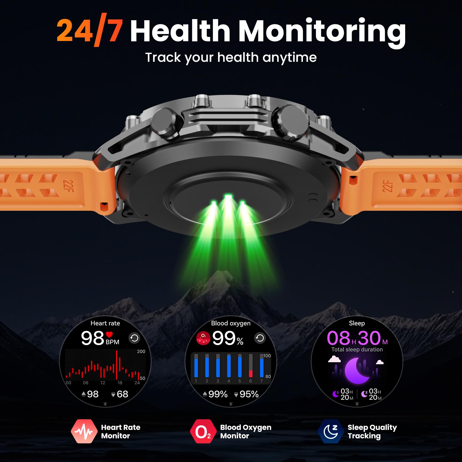 Foto 8 pulgar | Reloj Inteligente Hwagol Military De 1.52 Pulgadas Con Llamada/notificación Para Hombres - Venta Internacional.