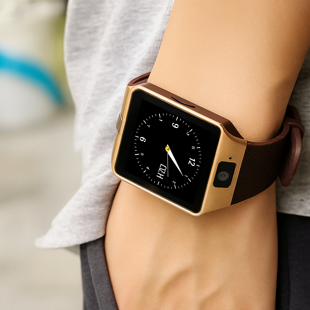 Foto 5 pulgar | Smartwatch Dz09 Reloj Inteligente Dorado Multifunción Pantalla Táctil Bluetooth Cámara Notificaciones