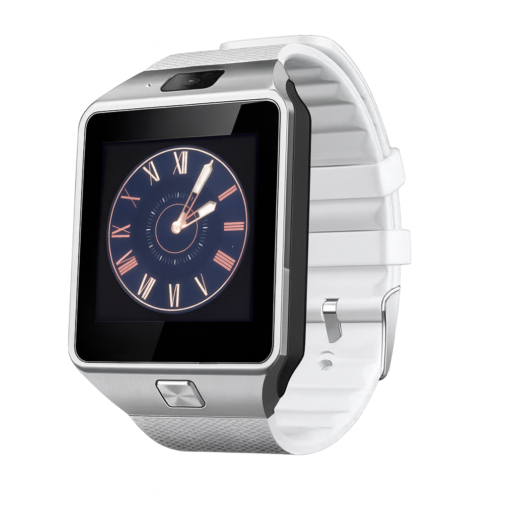 Smartwatch Dz09 Reloj Inteligente Blanco Multifunción Pantalla Táctil Bluetooth Cámara Notificaciones