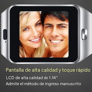 Foto 6 | Smartwatch Dz09 Reloj Inteligente Plateado Multifunción Pantalla Táctil Bluetooth Cámara Notificaciones