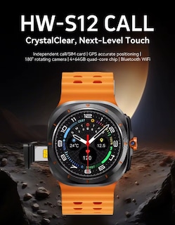 Foto 6 | Hw S12 Call Ultra 5g Reloj Inteligente Android Cámara Gps Wifi 5g Youtube Whatsapp Gps.