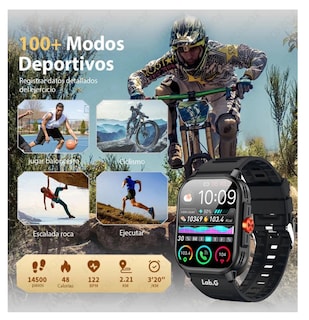 Foto 2 | Smartwatch Reloj Inteligente Llamadas 1.81 Lab.g Color Negro