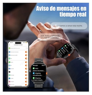 Foto 4 | Smartwatch Reloj Inteligente Llamadas 1.81 Lab.g Color Negro