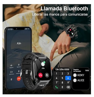 Foto 5 | Smartwatch Reloj Inteligente Llamadas 1.81 Lab.g Color Negro