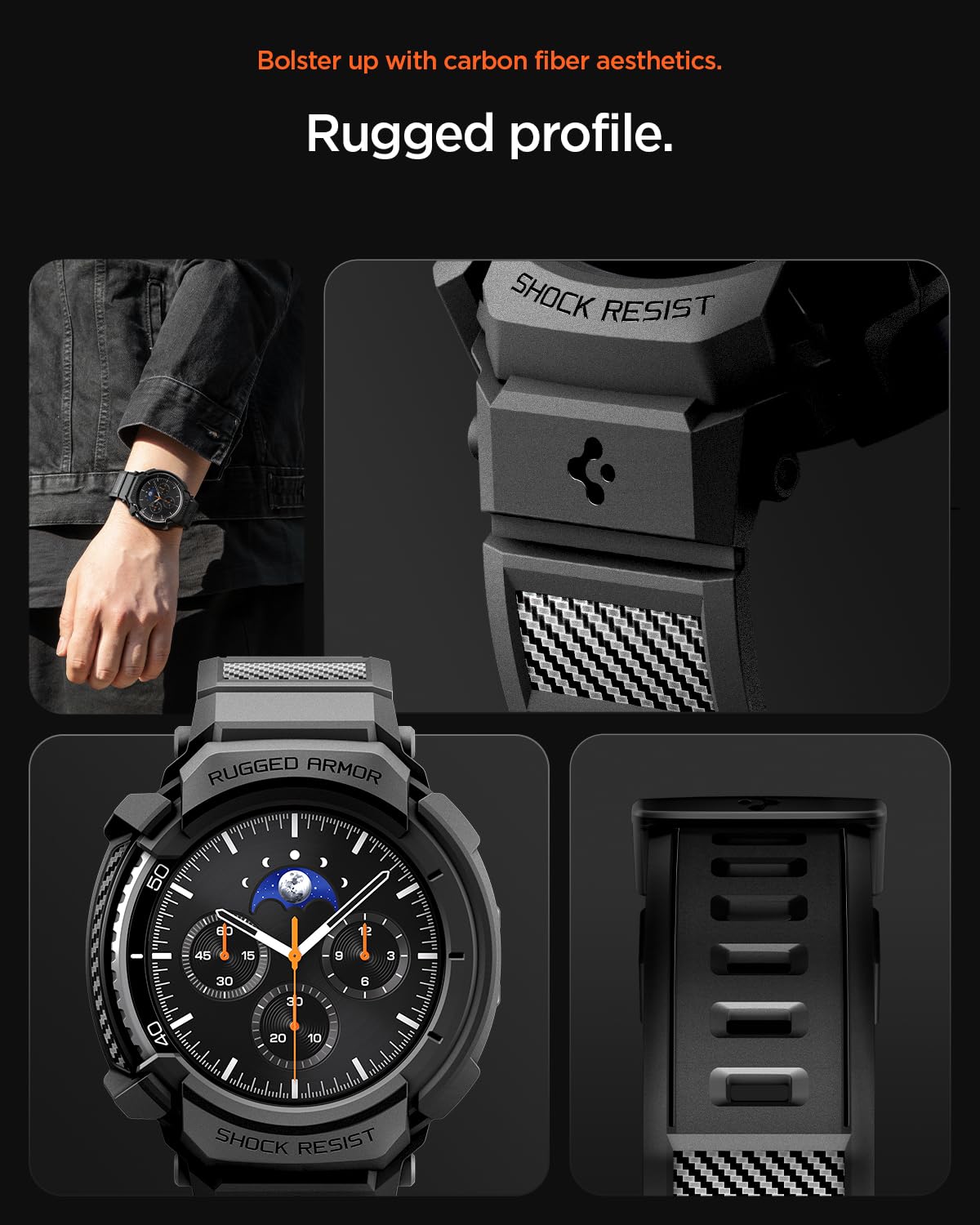 Foto 6 pulgar | Funda Con Correa Para Samsung Galaxy Watch 8 Classic De 46 Mm - Venta Internacional.