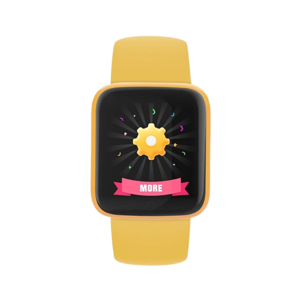 Foto 3 pulgar | Smartwatch para Notificaciones y Mensajes color Amarillo