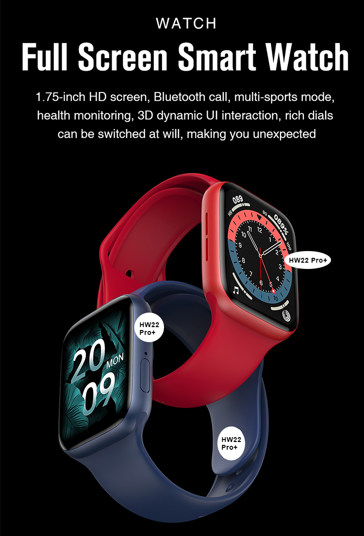 Foto 4 pulgar | Smartwatch Hw22 Pro By Ns Tech color Rojo