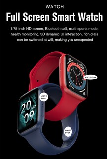 Foto 3 | Smartwatch Hw22 Pro By Ns Tech color Rojo