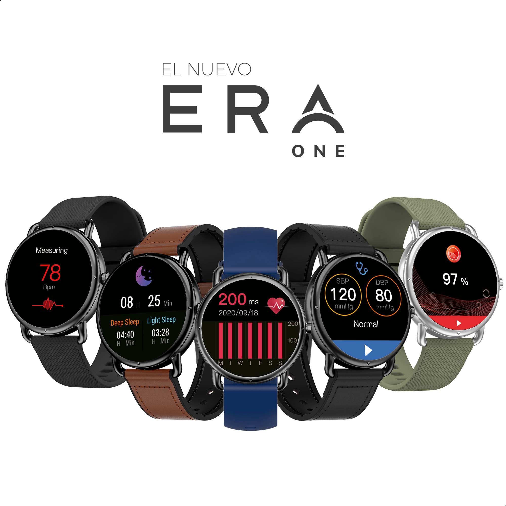 Foto 5 pulgar | Smartwatch Binden Era One con Asistente de Voz Marrón