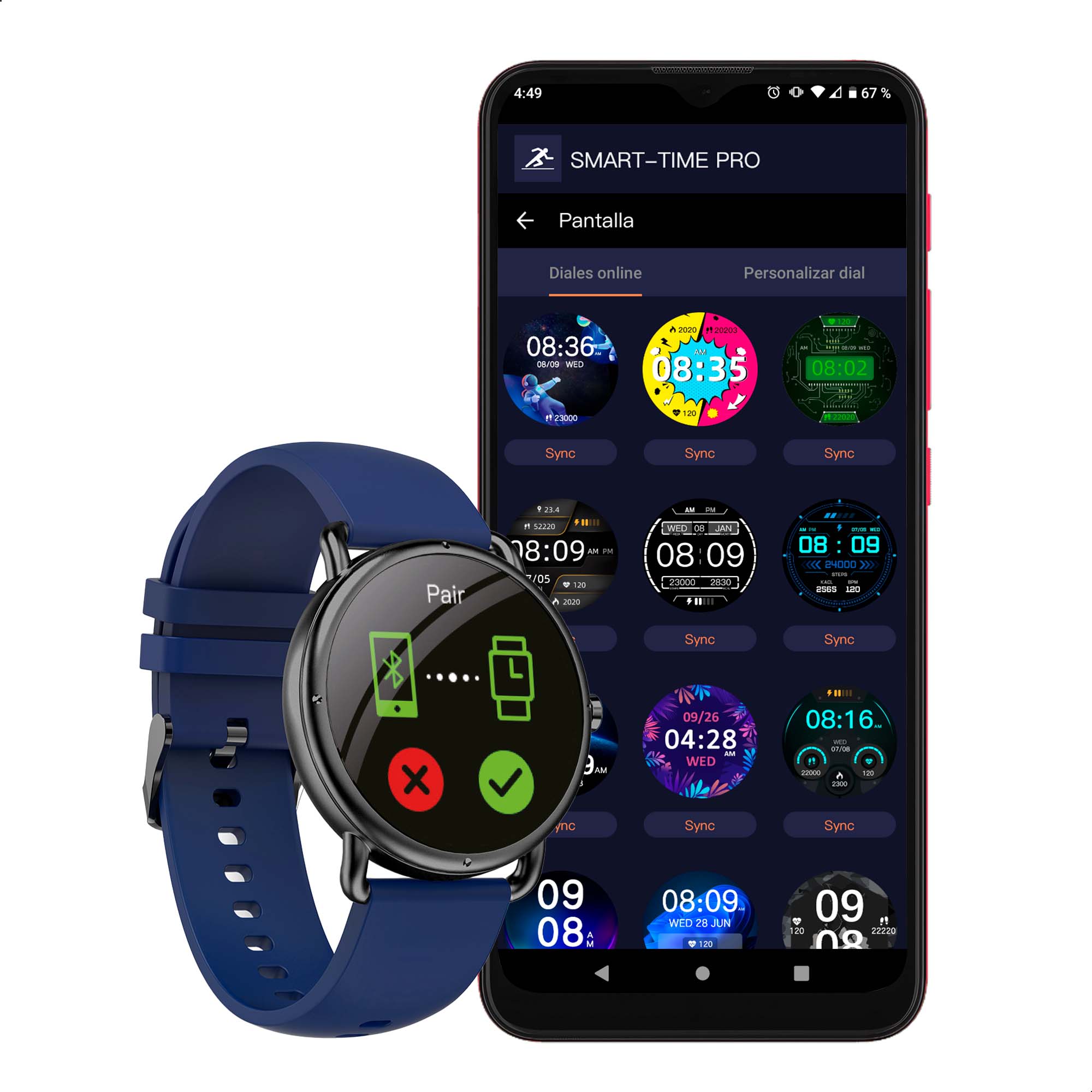 Foto 5 | Smartwatch Binden Era One color Azul Asistente de Voz Realiza Llamadas
