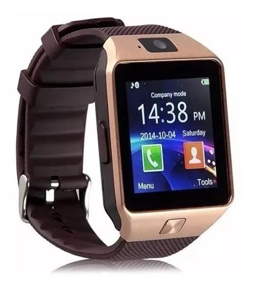 Foto 3 pulgar | Smartwatch Genérica DZ09 Bluetooth Pantalla Touch 1.56  Dorado