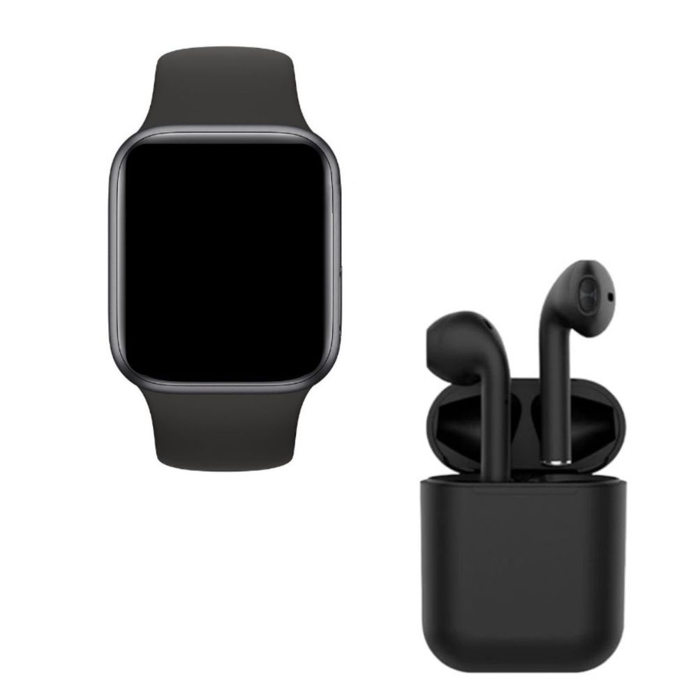 Smartwatch y Audífonos True Wireless Gadgets and Fun Ss200 color Negro