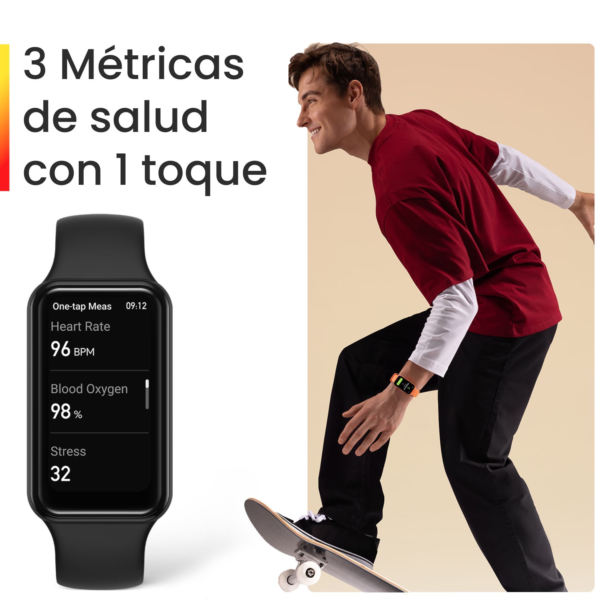 Foto 6 pulgar | Amazfit Band 7 Beige 120 Modos Deportivos Pulsera Smartwatch color Blanco