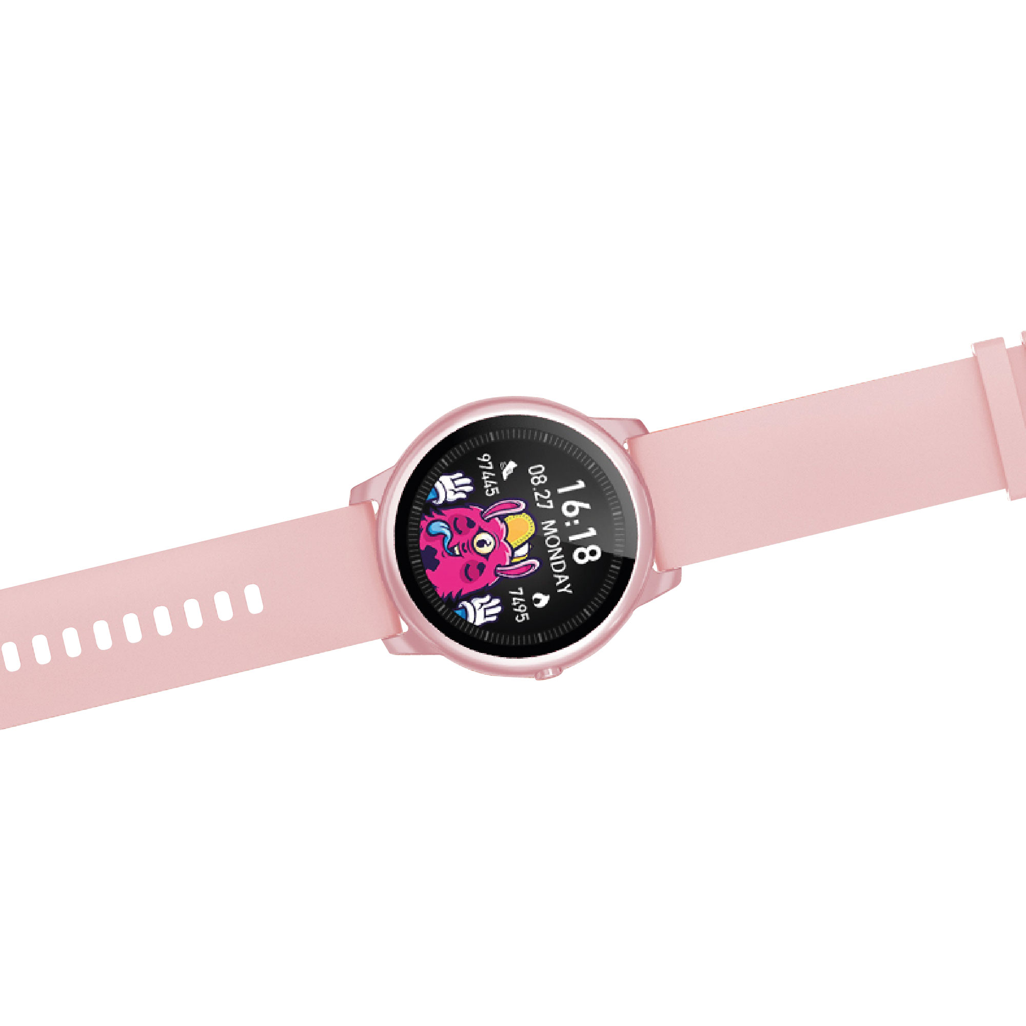 Foto 3 pulgar | Reloj Inteligente Zeta SW11 color Rosa Fitness HD