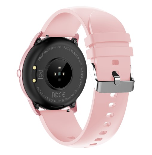 Foto 4 pulgar | Reloj Inteligente Zeta SW11 color Rosa Fitness HD